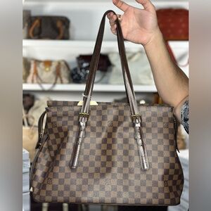 LV Damier Ebene Zip Tote